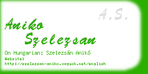 aniko szelezsan business card